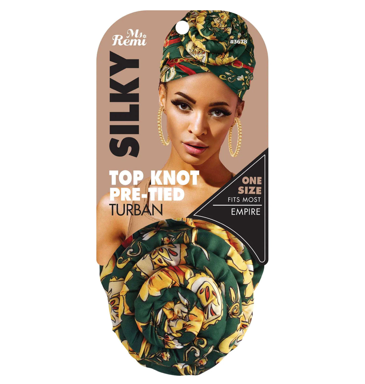 Ms. Remi Silky Top Knot Turban Head Wrap