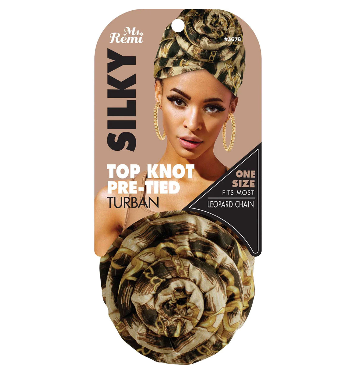 Ms. Remi Silky Top Knot Turban Head Wrap