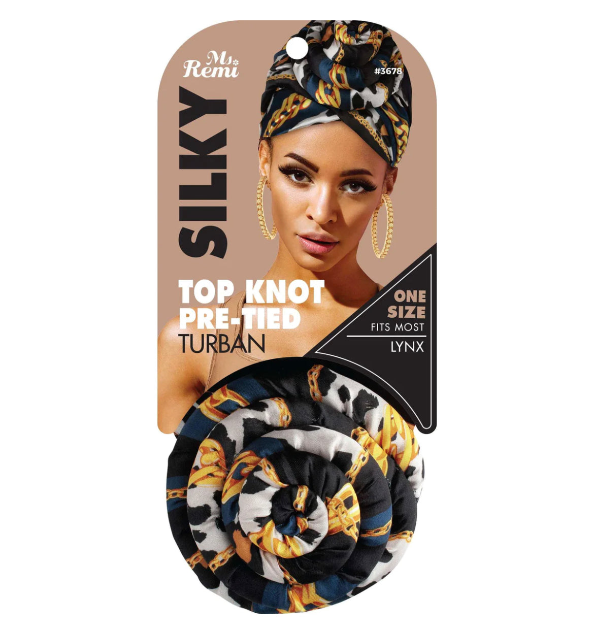 Ms. Remi Silky Top Knot Turban Head Wrap