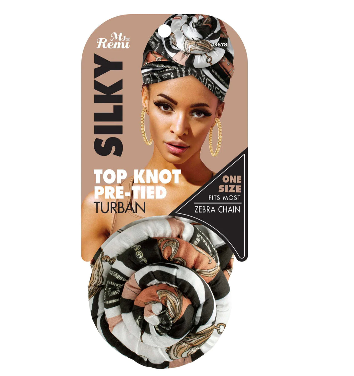 Ms. Remi Silky Top Knot Turban Head Wrap