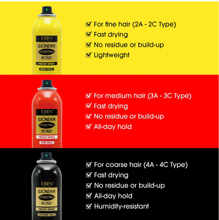 Ebin Ponytail Spray (Extreme Hold)