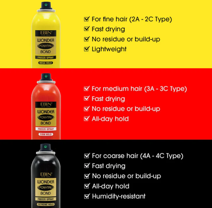 Ebin Ponytail Spray (Firm Hold)