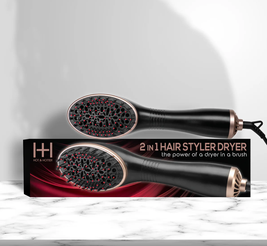 Hot & Hotter 2n1 Ceramic Hair Styler Dryer