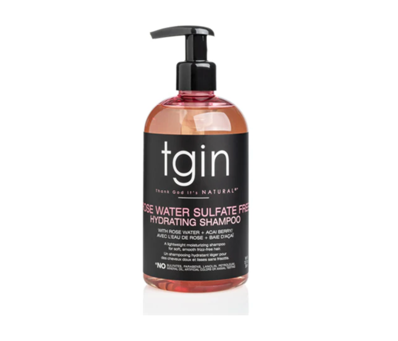 TGIN Rose Water Sulfate Free Hydrating Shampoo