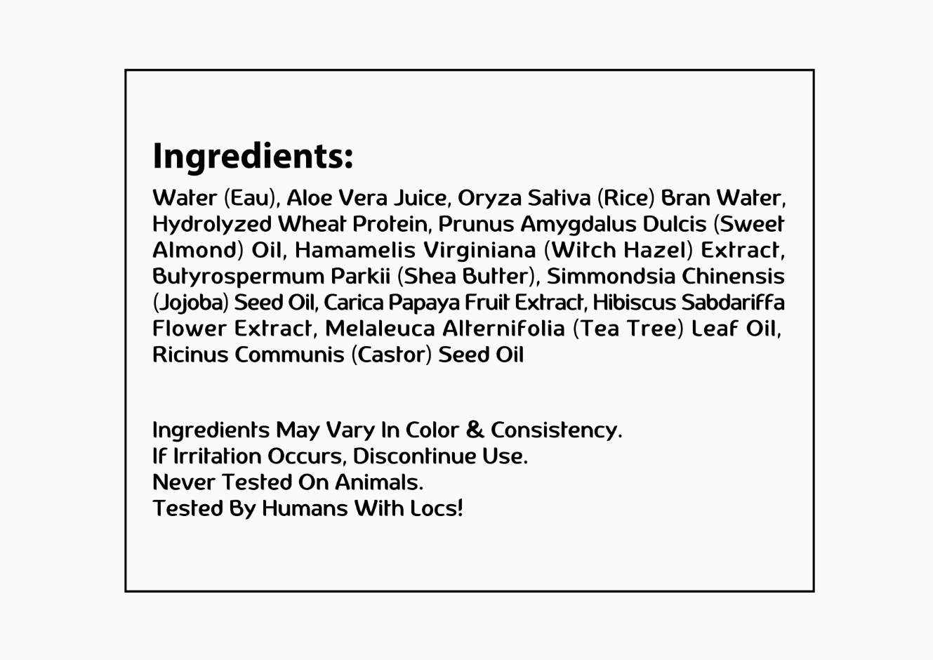 Made For Locs: Locs Vegan Aloe Refresher Spray