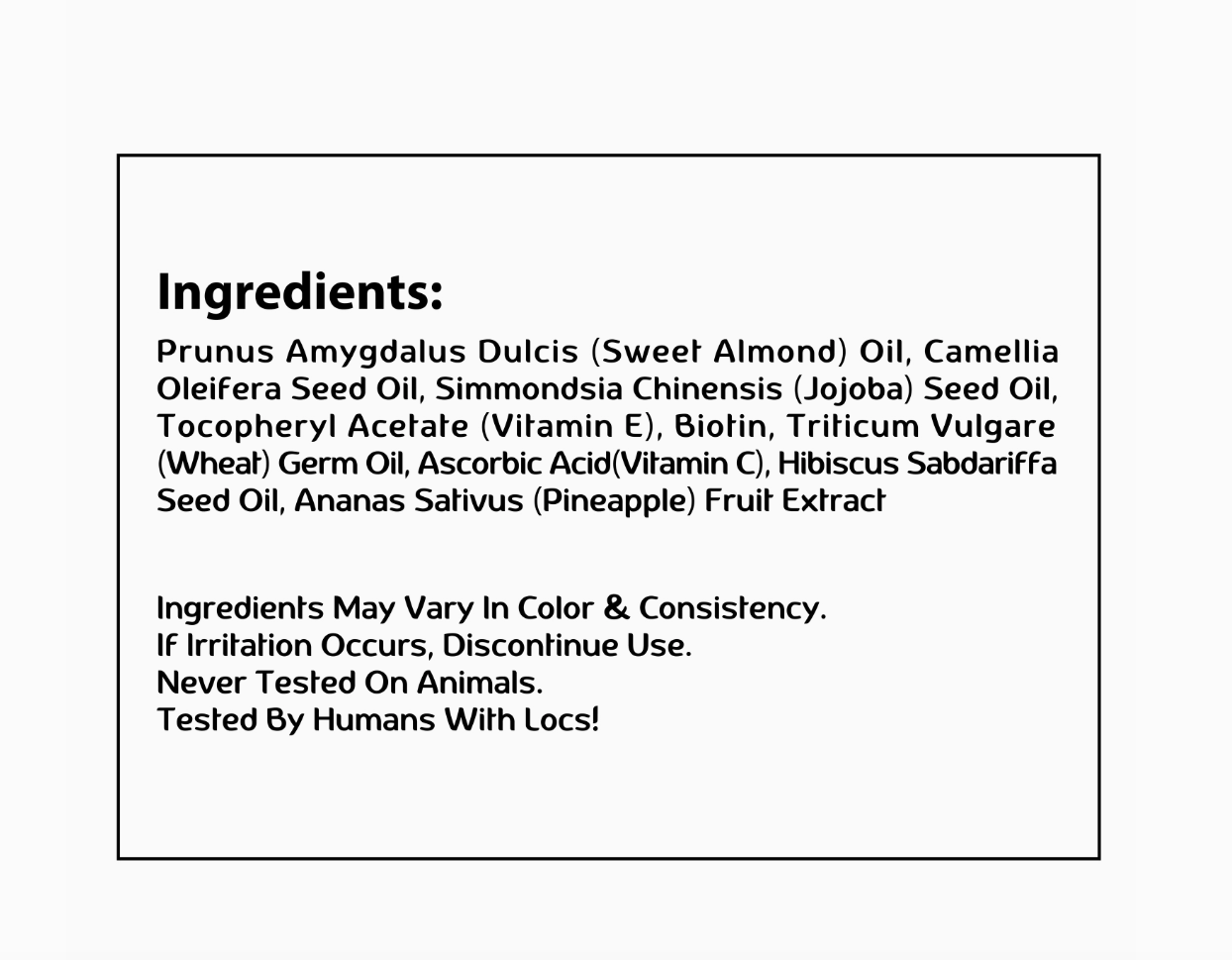 Made For Locs: Locs Vegan Oil Spray