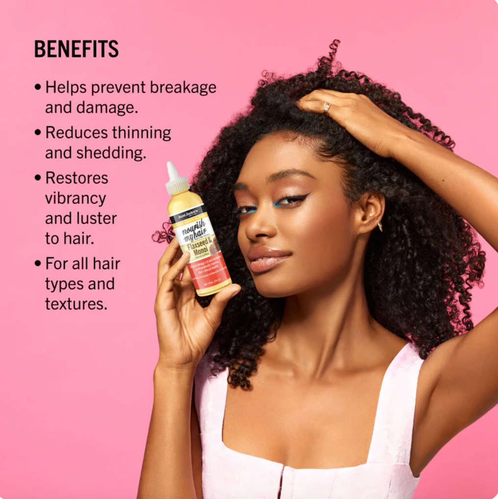 Aunt Jackie's Nourish My Hair Flaxseed & Monoi Natural Growth Oil Blend