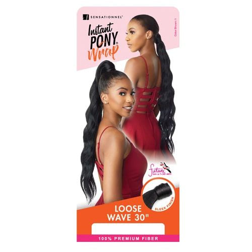 Sensationnel Synthetic Instant Pony Wrap (Loose Wave 30")