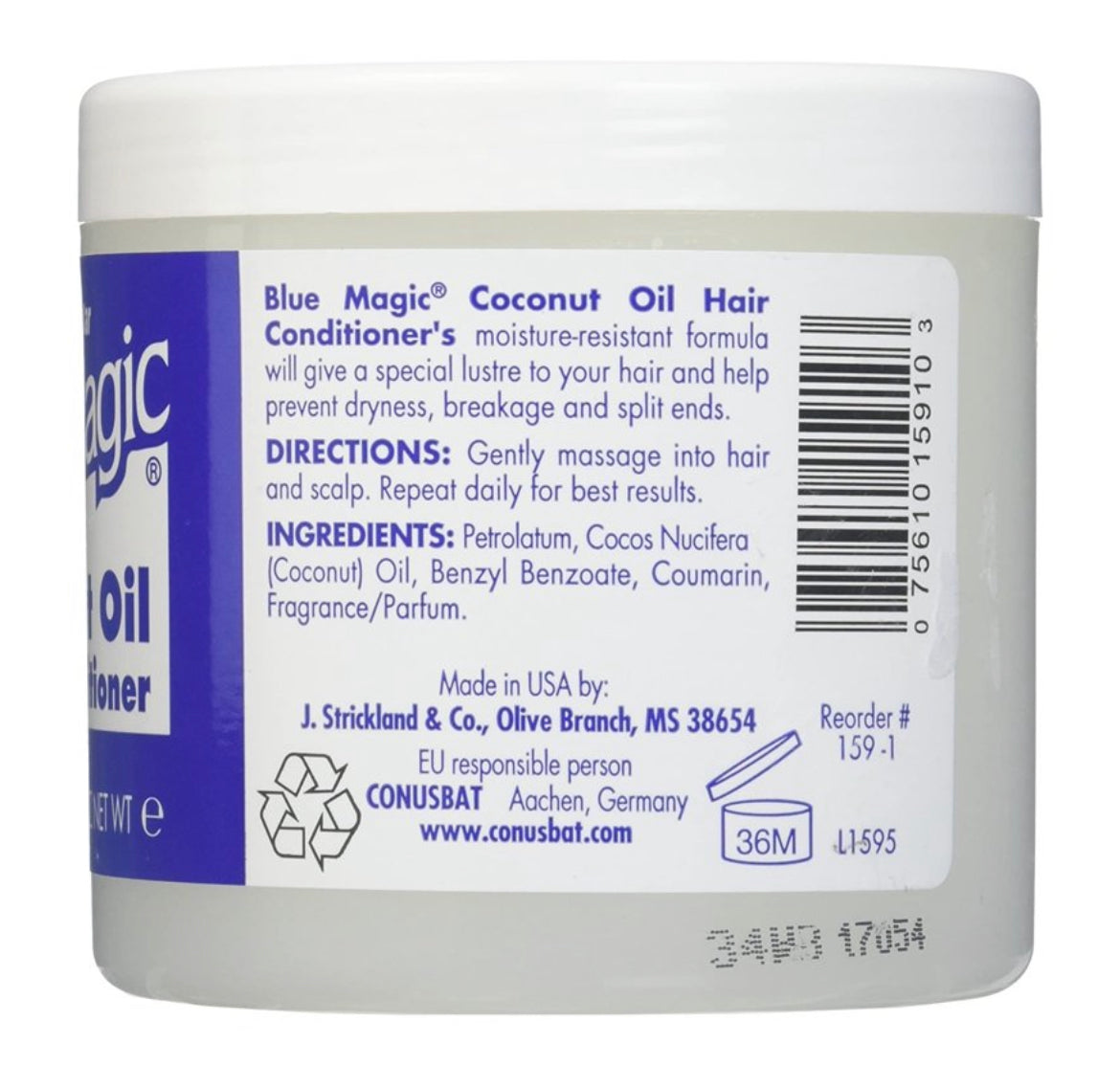 Blue Magic Hair Conditioner (Coconut Oil)