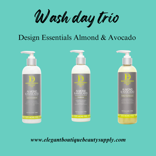 Wash Day Trio- Design Essentials Almond & Avocado
