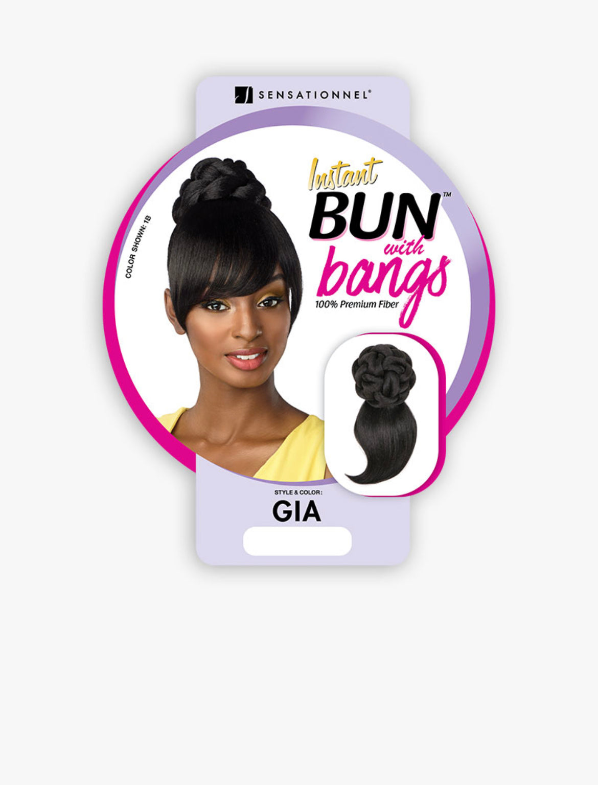 SENSATIONNEL INSTANT BUN WITH BANGS- GIA