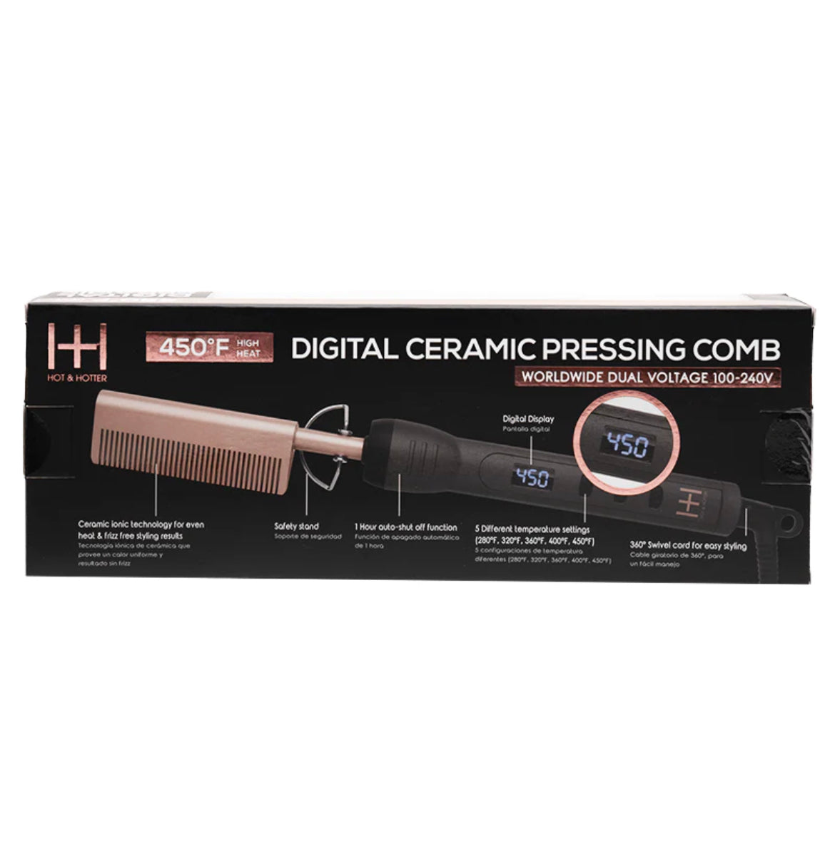 HOT & HOTTER DIGITAL CERAMIC PRESSING HOT COMB