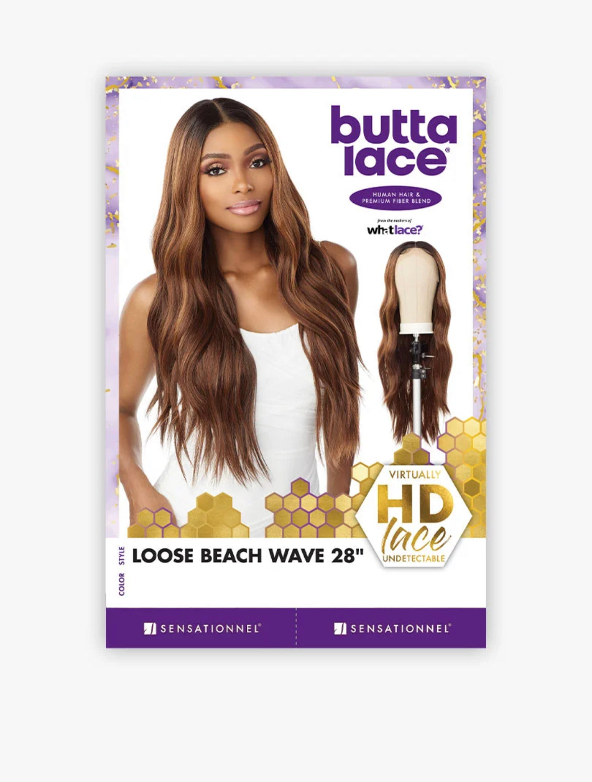 Sensationnel Butta Lace Human Hair Blend (Loose Beach Wave 28")