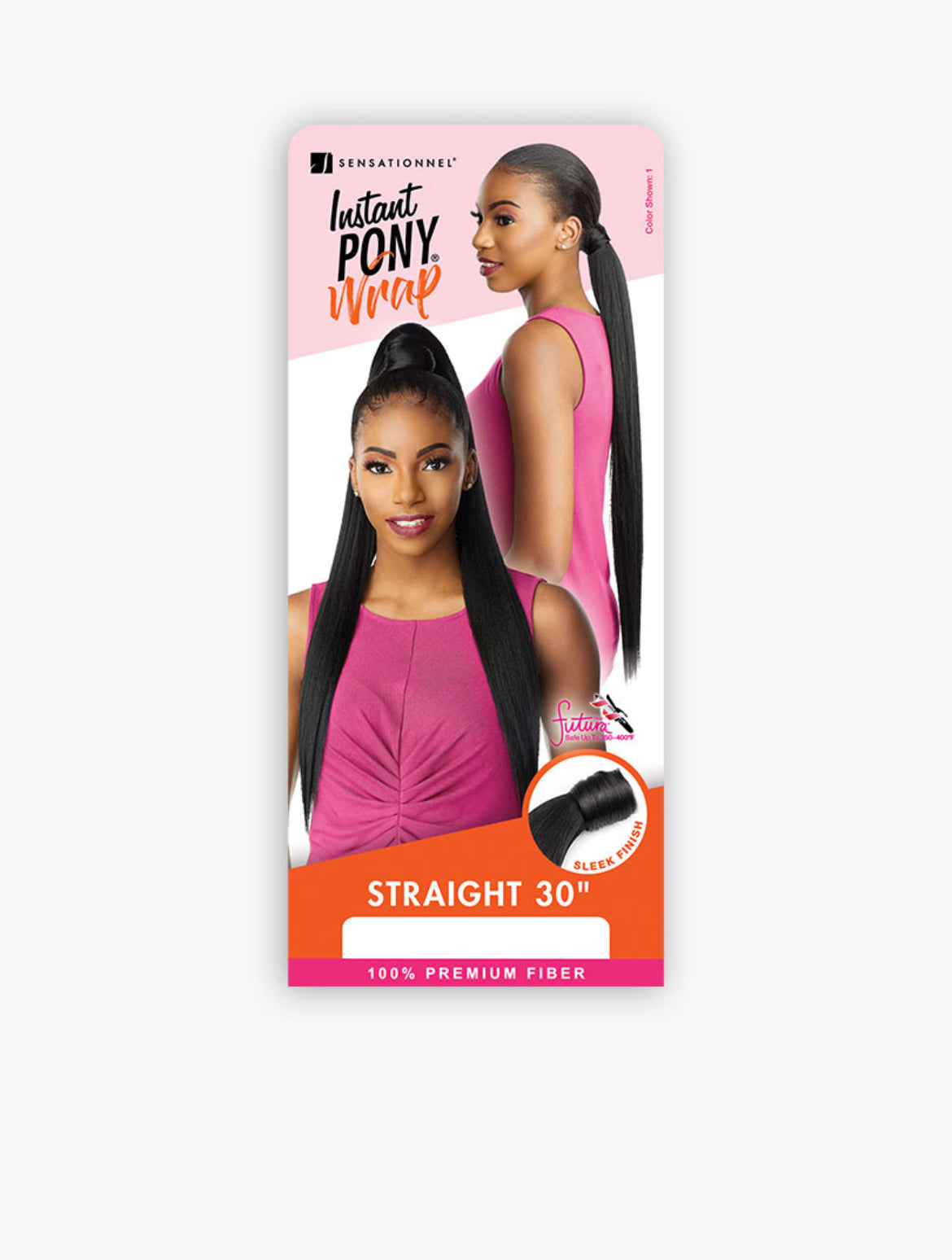 SENSATIONNEL SYNTHETIC PONYTAIL INSTANT PONY WRAP- STRAIGHT 30"