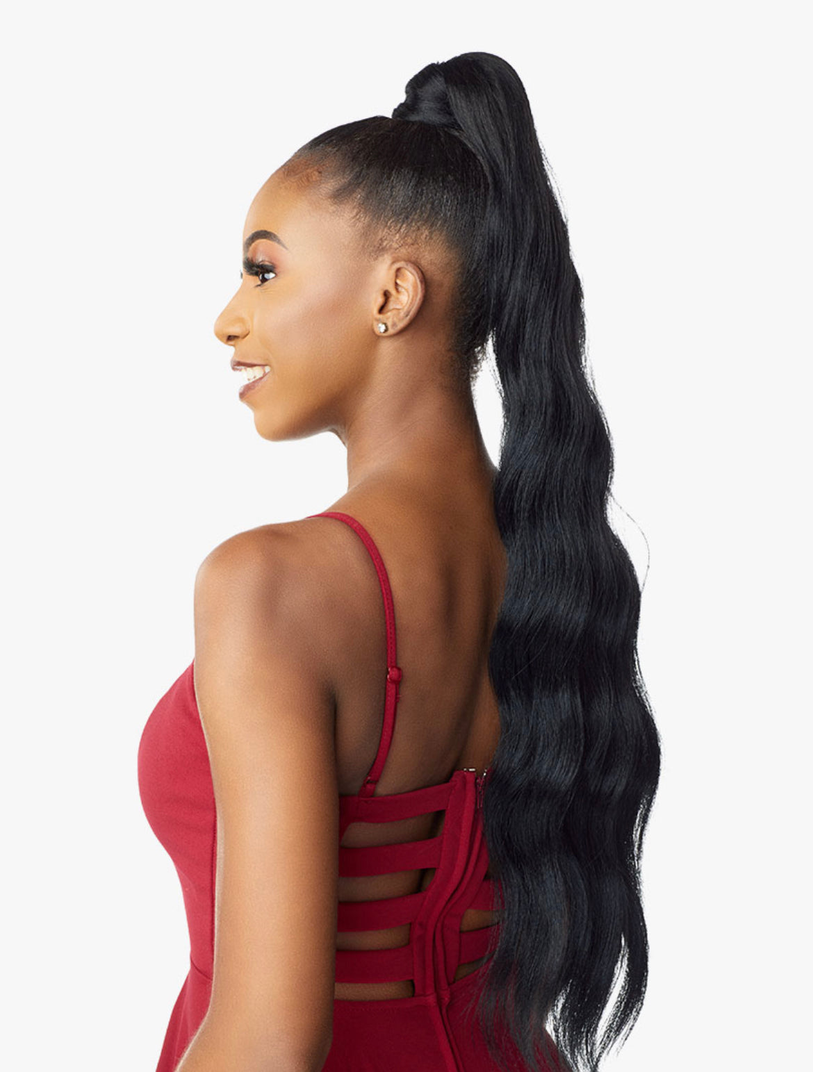 SENSATIONNEL SYNTHETIC PONYTAIL INSTANT PONY WRAP- LOOSE WAVE 30"