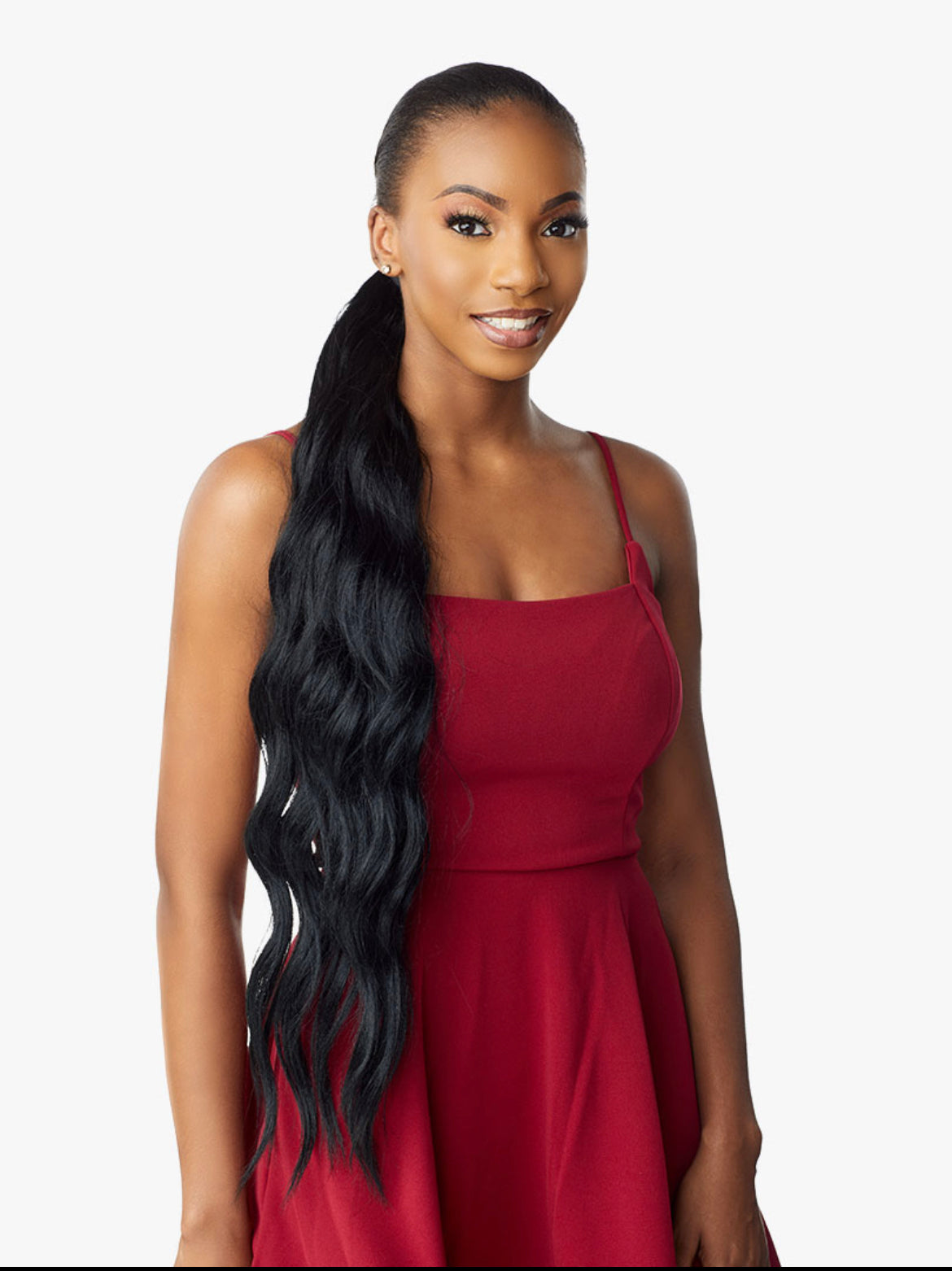 SENSATIONNEL SYNTHETIC PONYTAIL INSTANT PONY WRAP- LOOSE WAVE 30"