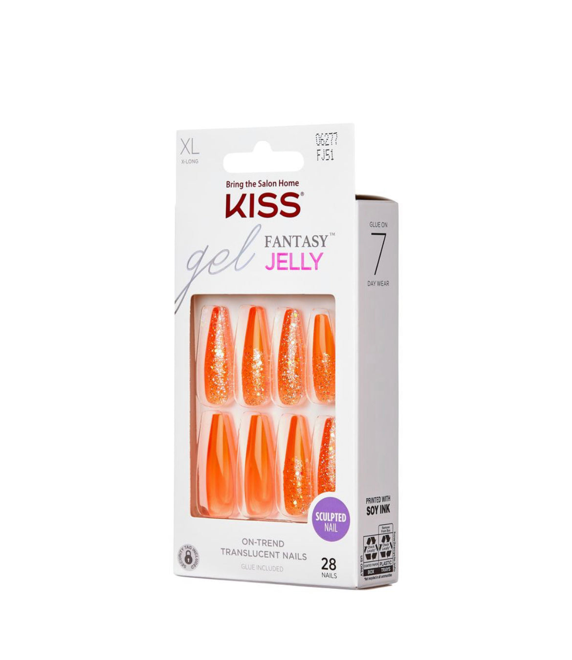 KISS | JELLY FANTASY NAILS- ORANGE JELLY