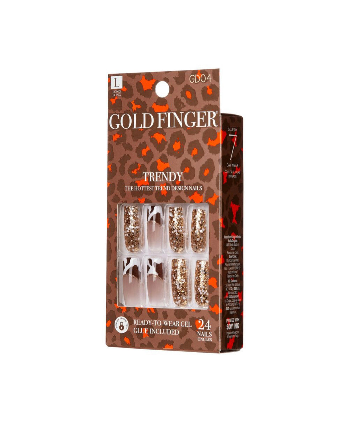 Kiss Gold Finger Trendy Nails (Totally Got This)