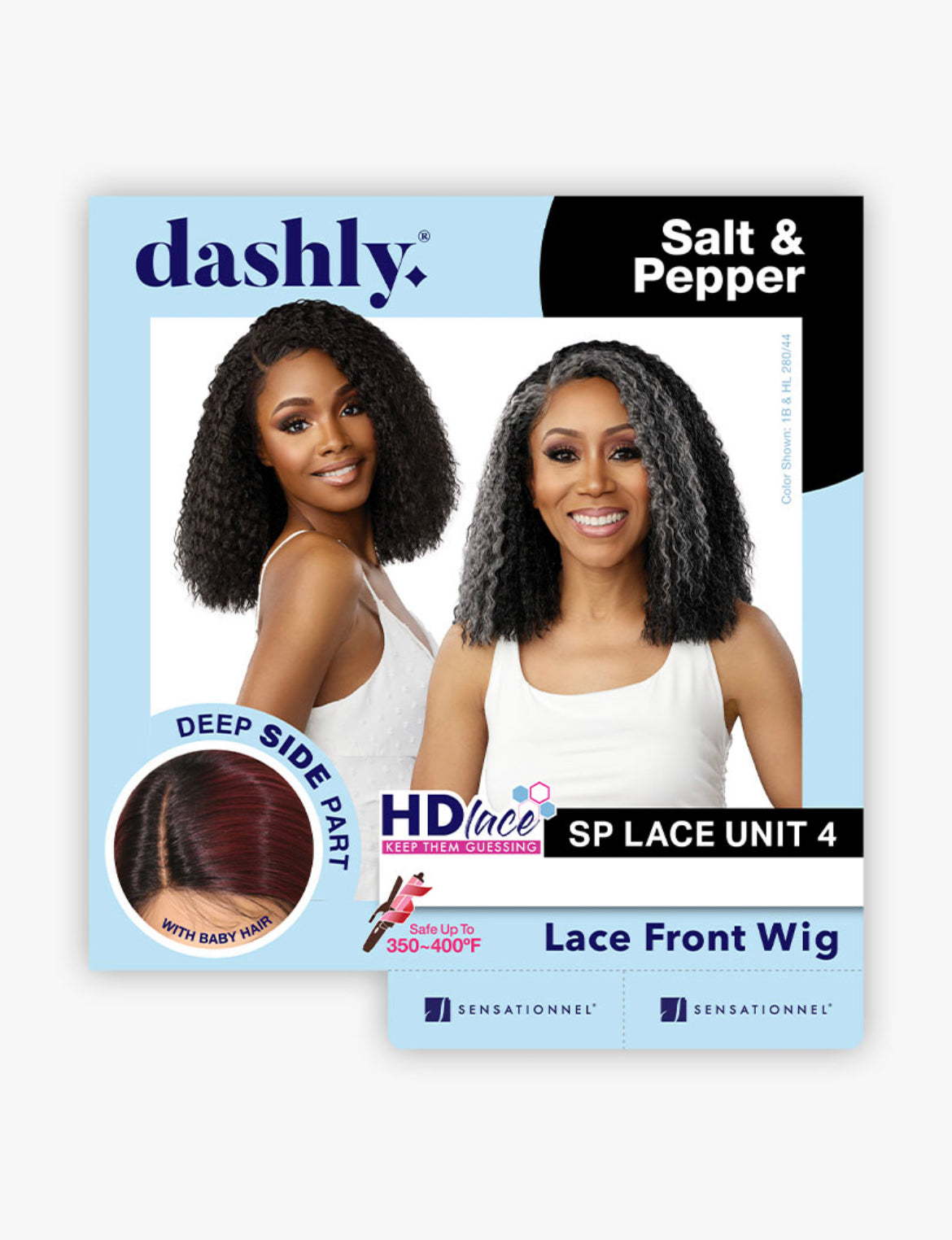 Sensationnel Dashly Lace Wig Salt & Pepper (Sp Unit 4)