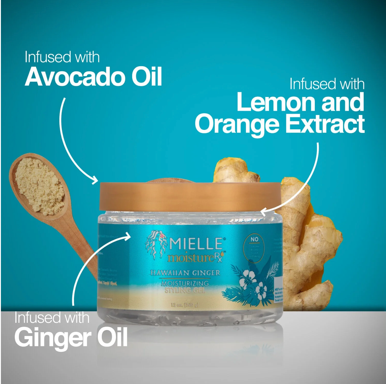 Mielle Organics Moisture Rx Hawaiian Ginger Styling Gel