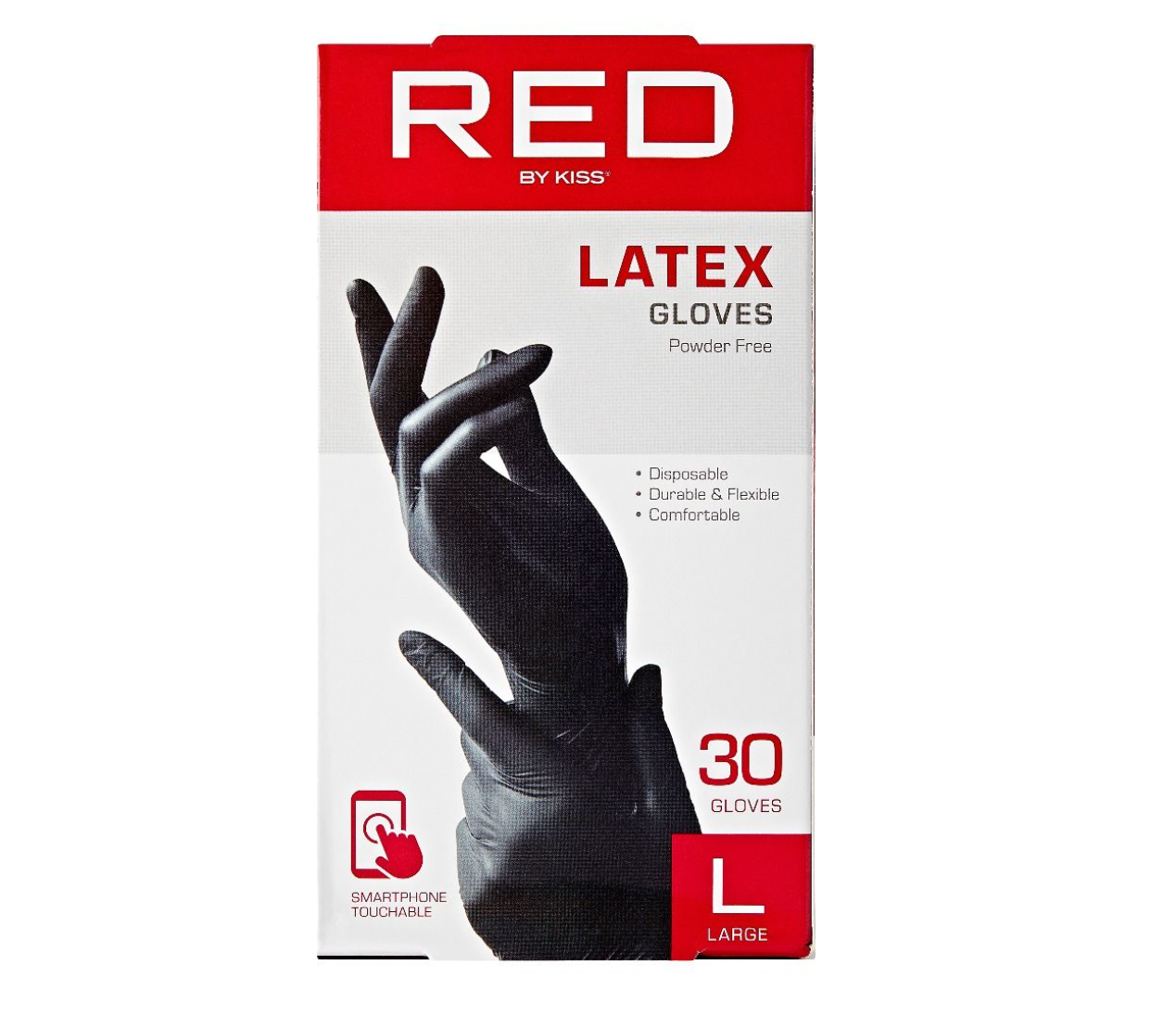 Red by Kiss Latex Gloves