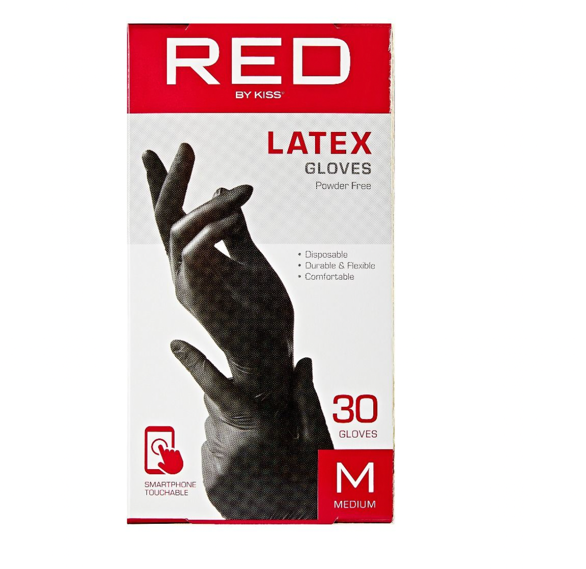 Red by Kiss Latex Gloves