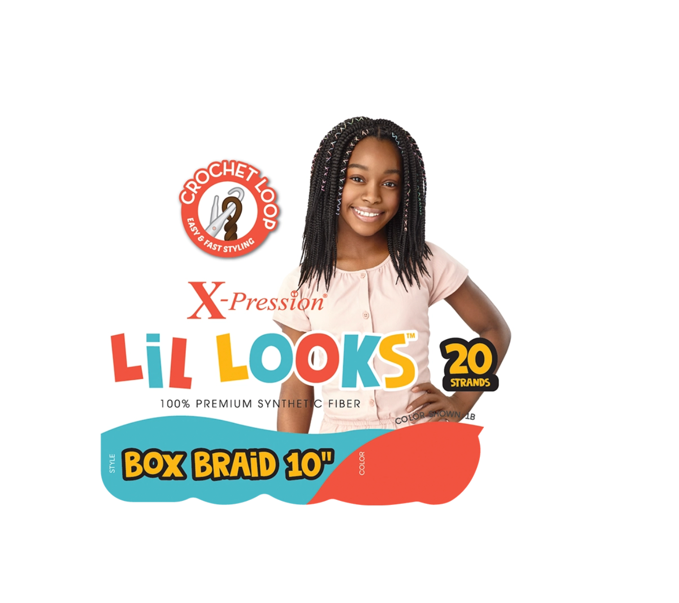 X-PRESSION LIL LOOKS- BOX BRAID 10"