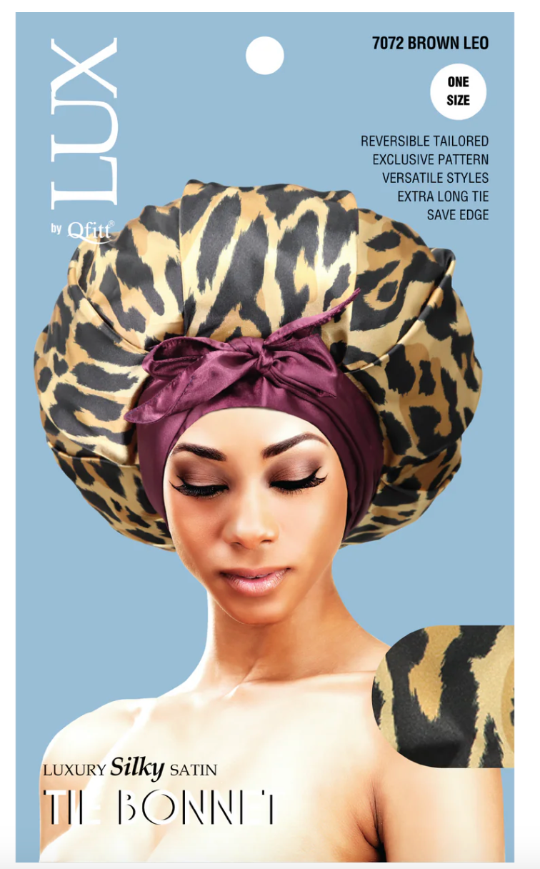 Lux Luxury Silk Satin Tie Bonnet