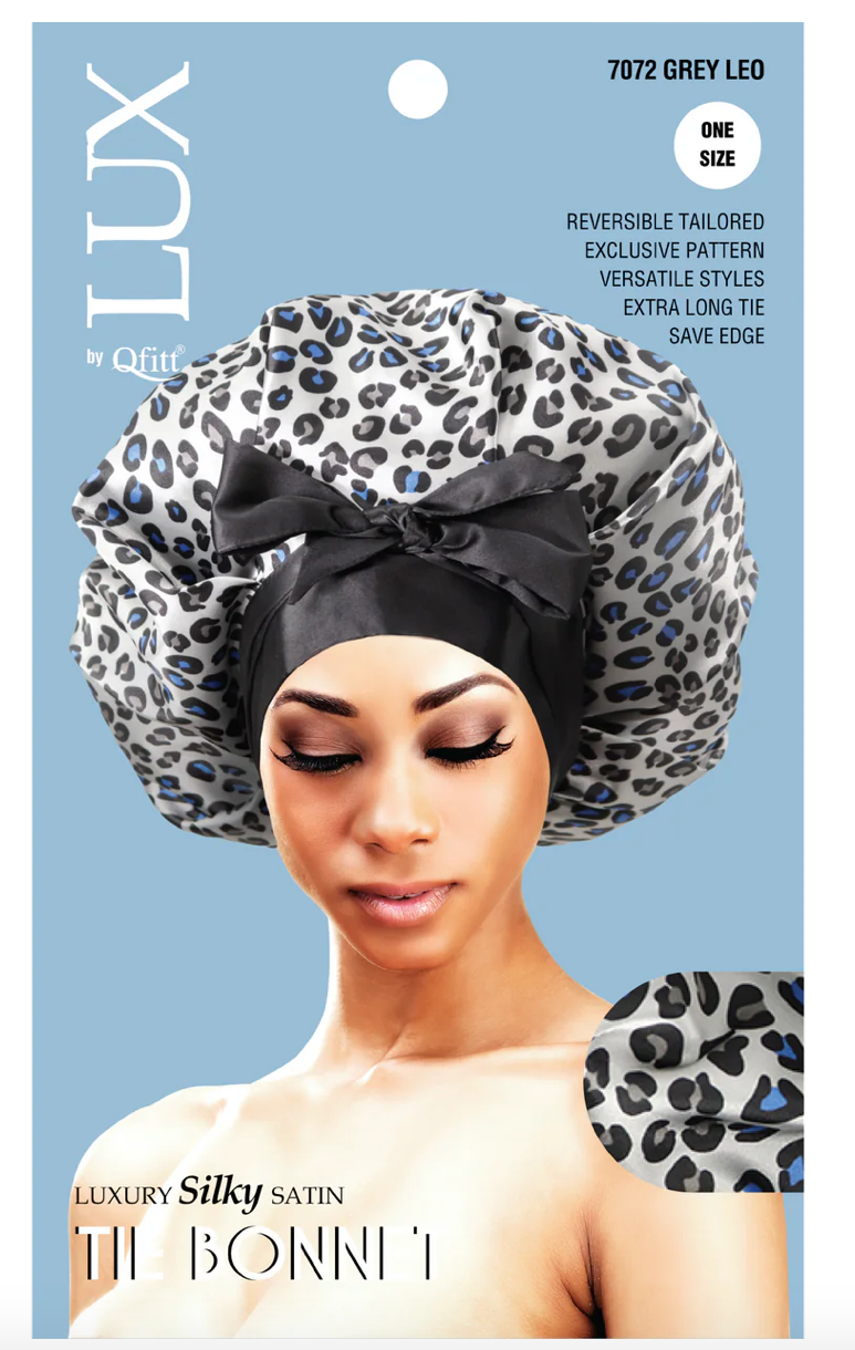 Lux Luxury Silk Satin Tie Bonnet