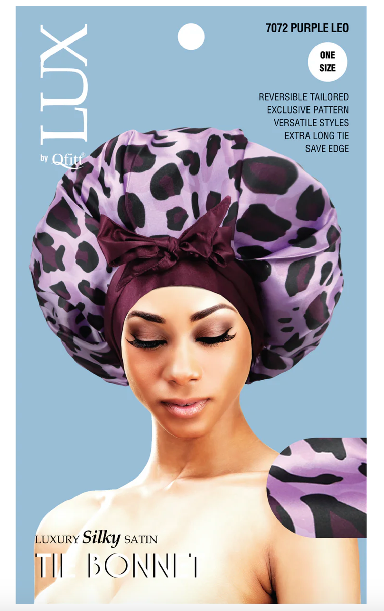 Lux Luxury Silk Satin Tie Bonnet