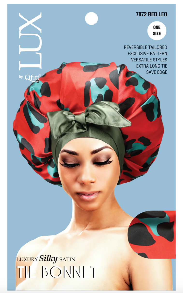 Lux Luxury Silk Satin Tie Bonnet