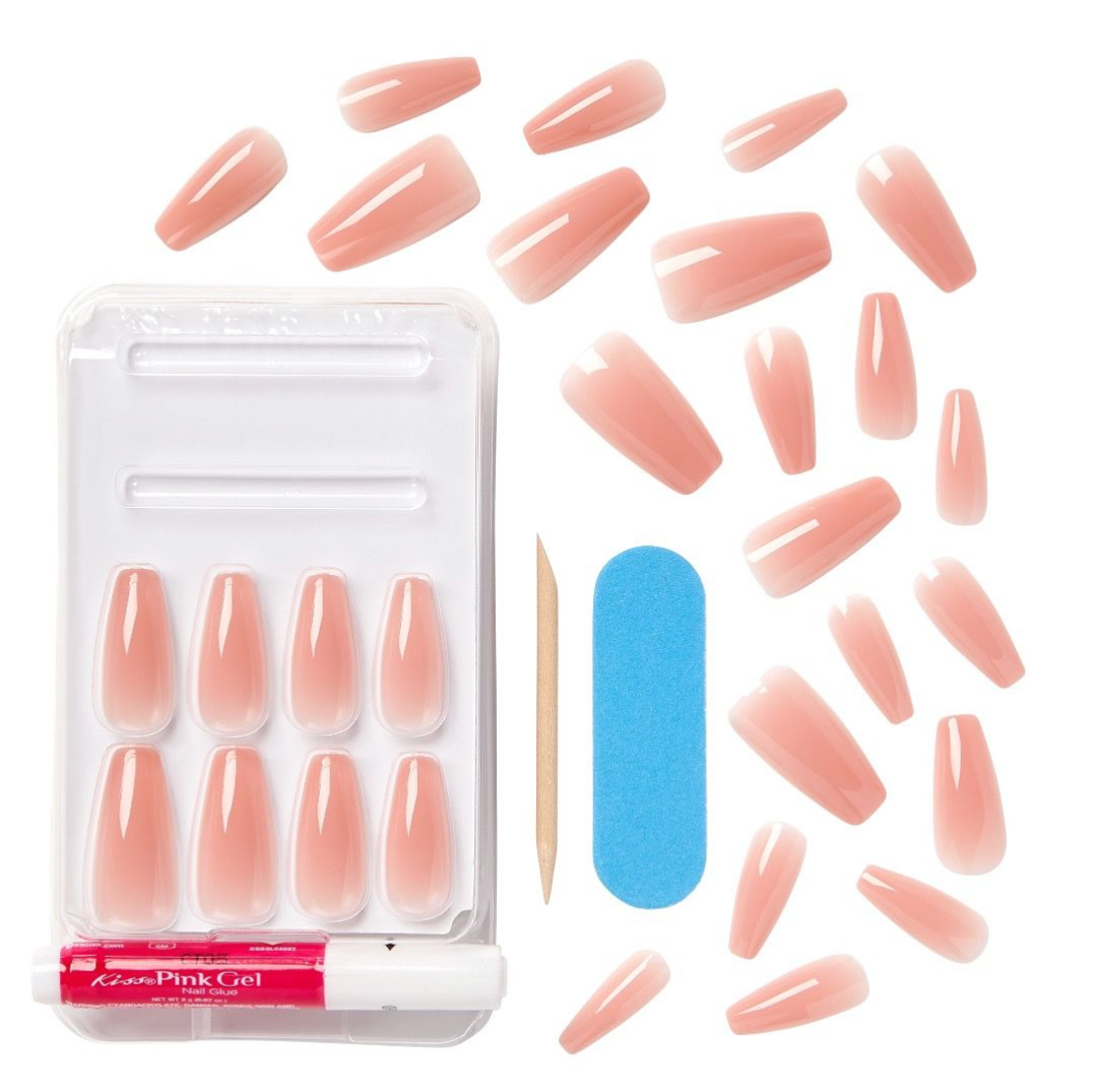 Kiss Bare but Better Nails (Nude Glow)
