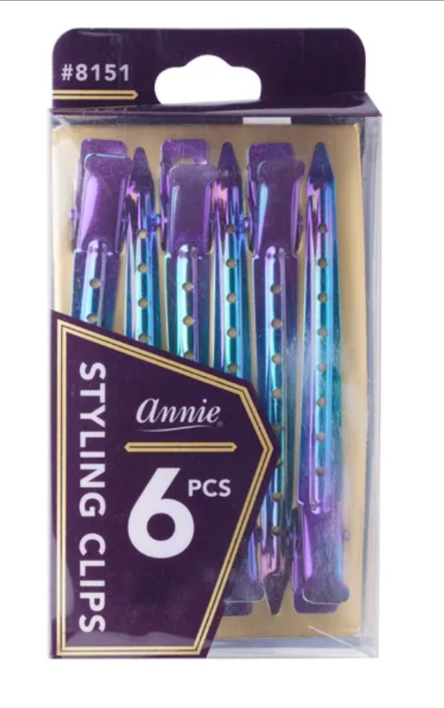 Annie Styling Clips- 6 count