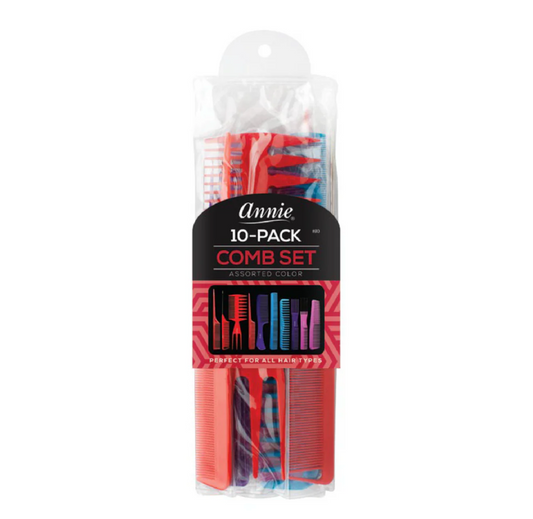 Annie Professional Comb Set 10ct Asstorted
