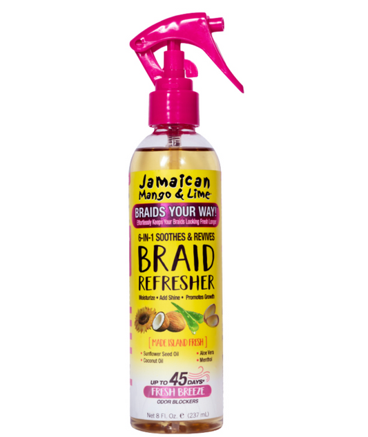 Jamaican Mango and Lime Braids Your Way 6-in-1 Soothes & Revives Braid Refresher