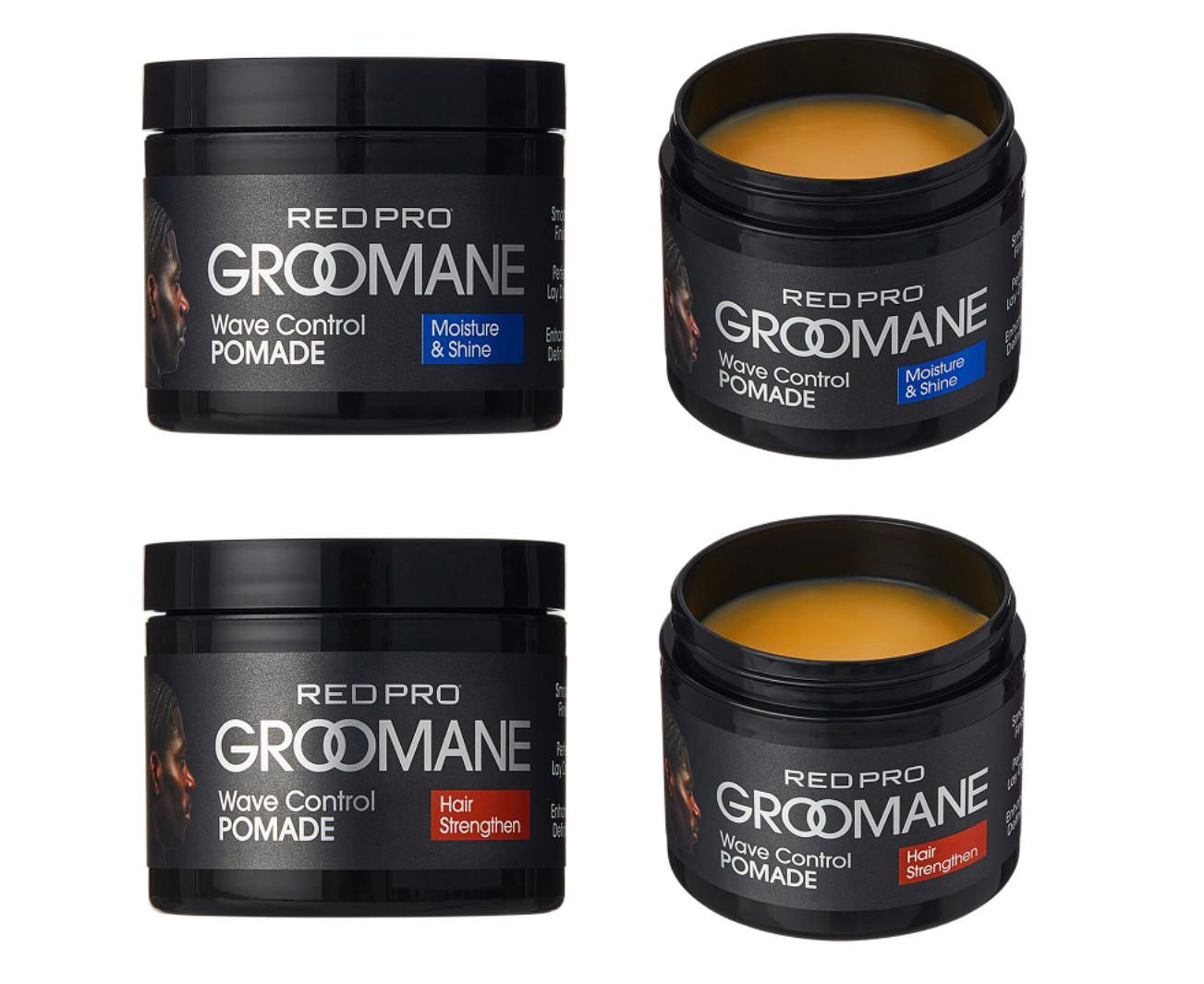 Groomane Wave Control Pomade - Ultimate Hold, Moisture & Shine