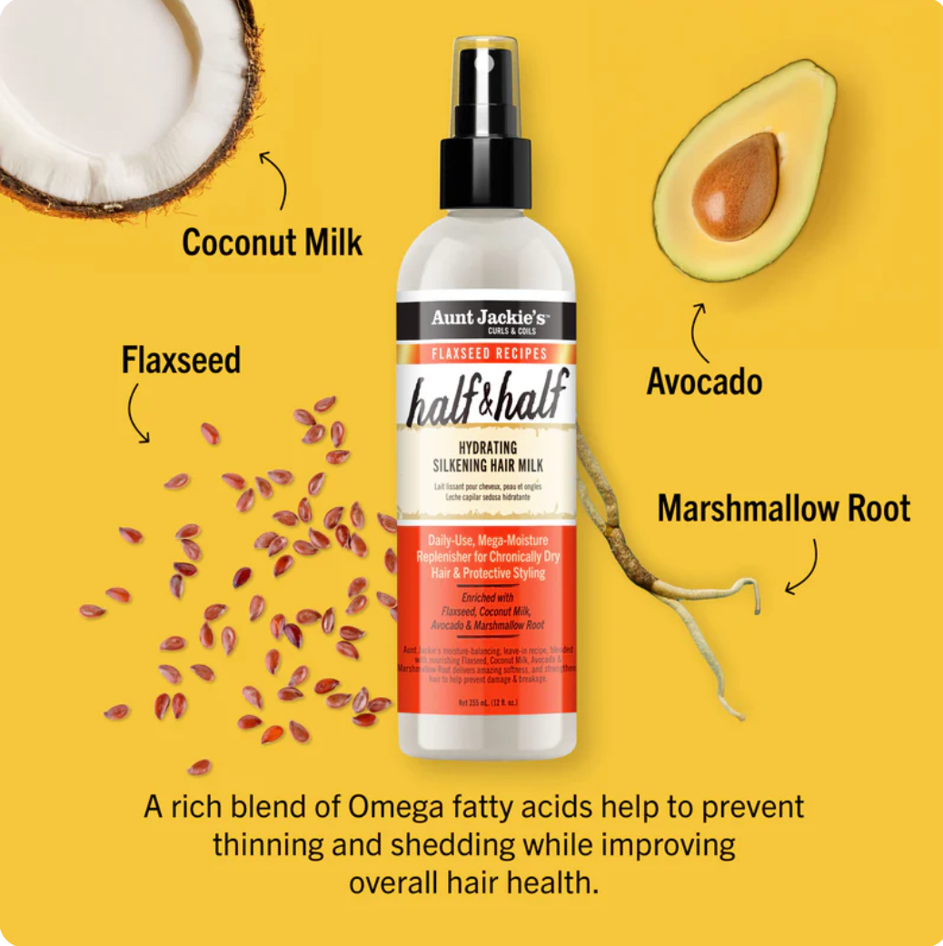 Aunt Jackie's Half & Half Hydrating Silkening Hair Milk