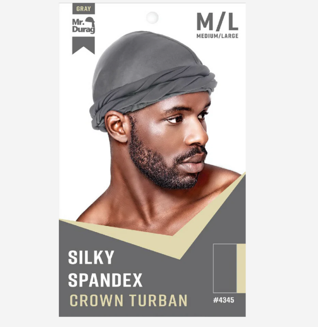 Mr. Durag Silky Spandex Crown Turban