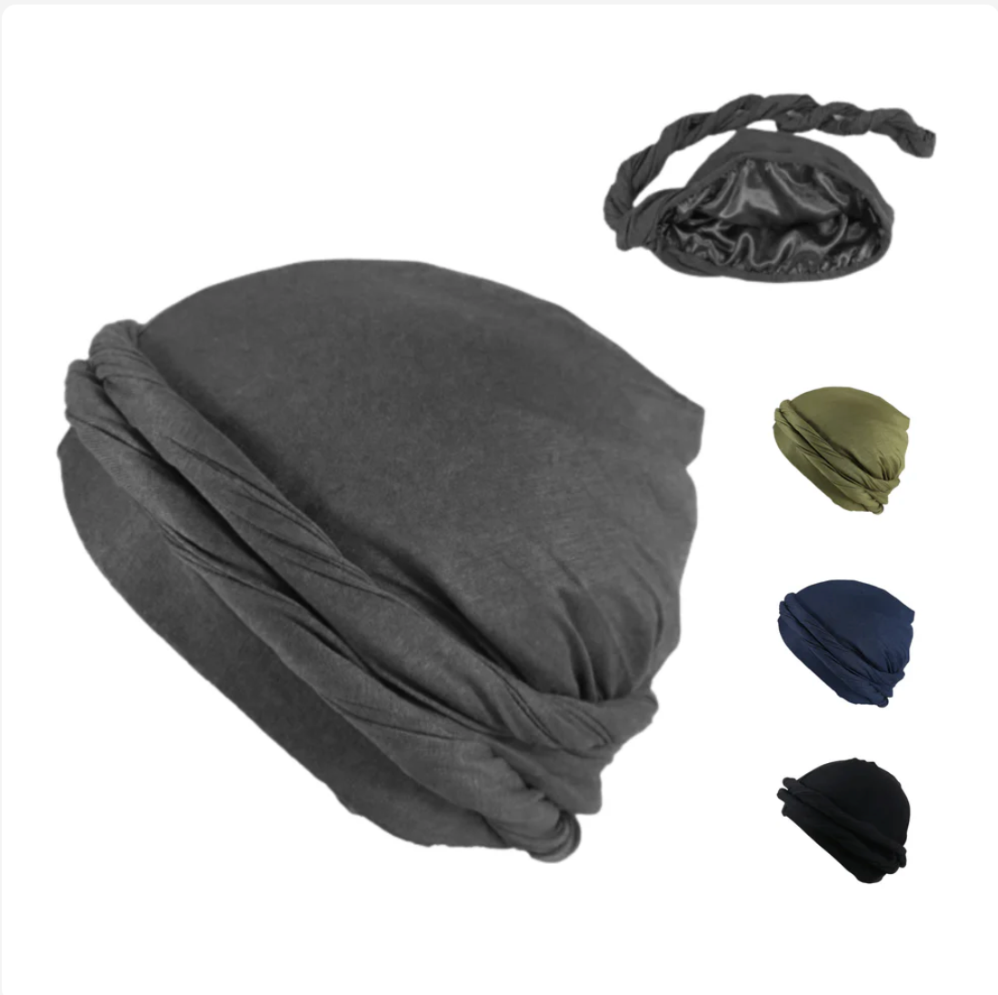Mr. Durag Silky Spandex Crown Turban