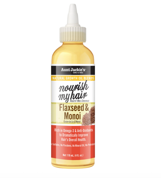 Aunt Jackie's Nourish My Hair Flaxseed & Monoi Natural Growth Oil Blend