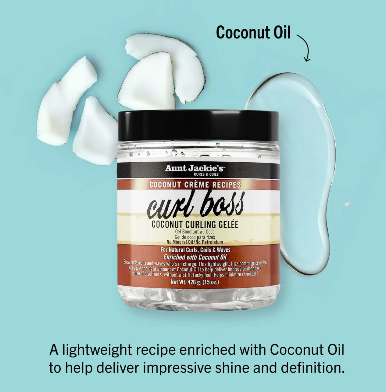 Aunt Jackie's Curl Boss Coconut Curling Gelée