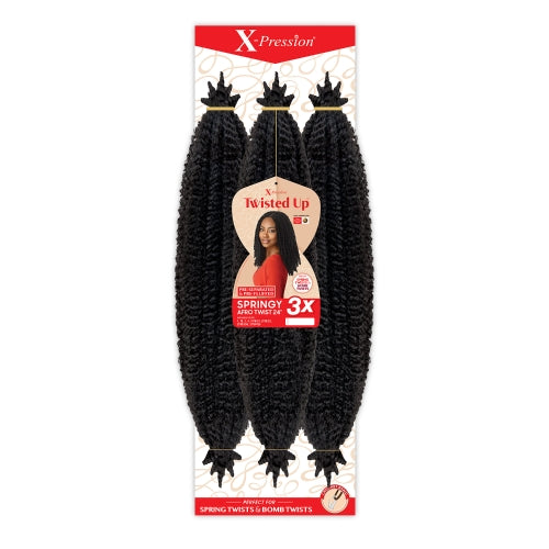 X-PRESSION TWISTED UP SPRINGY AFRO TWIST- 3X