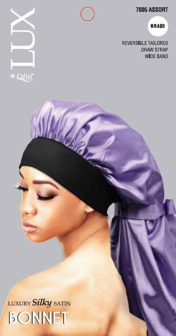 LUX LUXURY SILK SATIN BONNET- BRAID - Elegant Boutique Beauty Supply