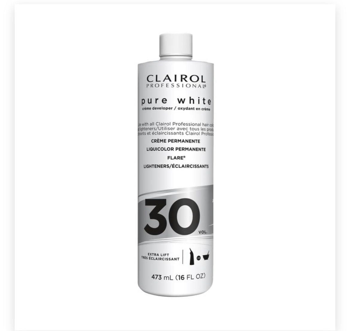 Clairol Professional Pure White Creme Developer (30 Volume)