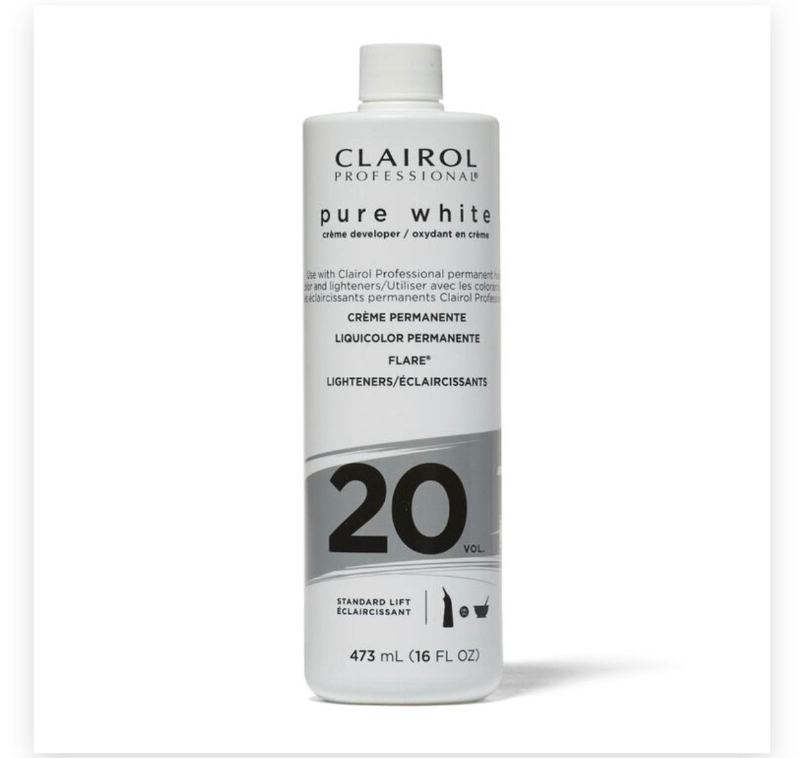 CLAIROL PROFESSIONAL PURE WHITE 20 VOLUME CREME DEVELOPER