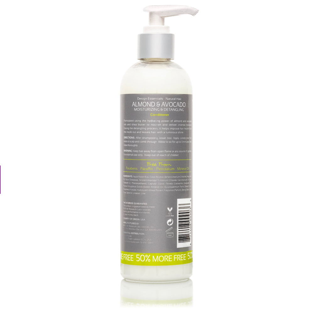 DESIGN ESSENTIALS ALMOND & AVOCADO MOISTURIZING & DETANGLING CONDITIONER