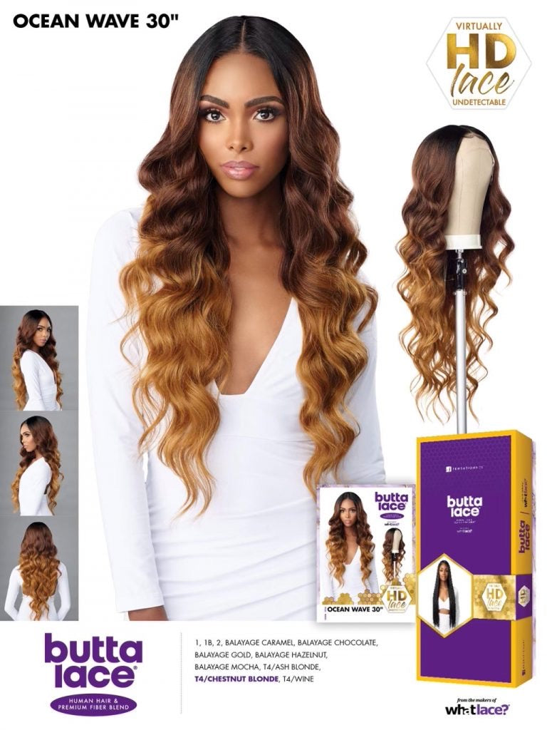 Sensationnel Butta Lace Human Hair Blend (Ocean Wave 30")