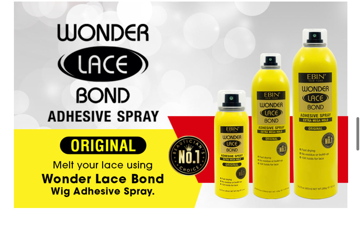 Ebin Wonder Lace Bond Adhesive Spray 14.2 oz Extra Mega Hold