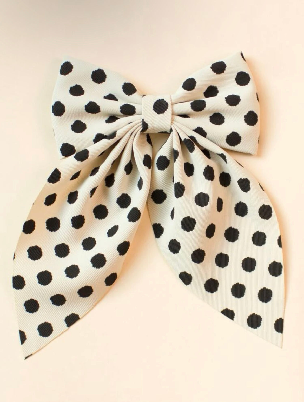 Large Polka Dot Hair Bow