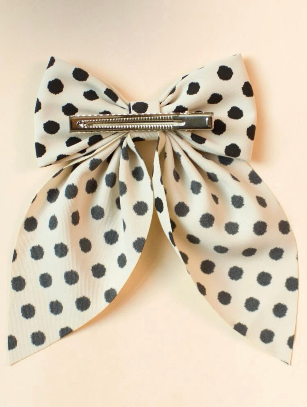 LARGE POLKA DOT HAIR BOW